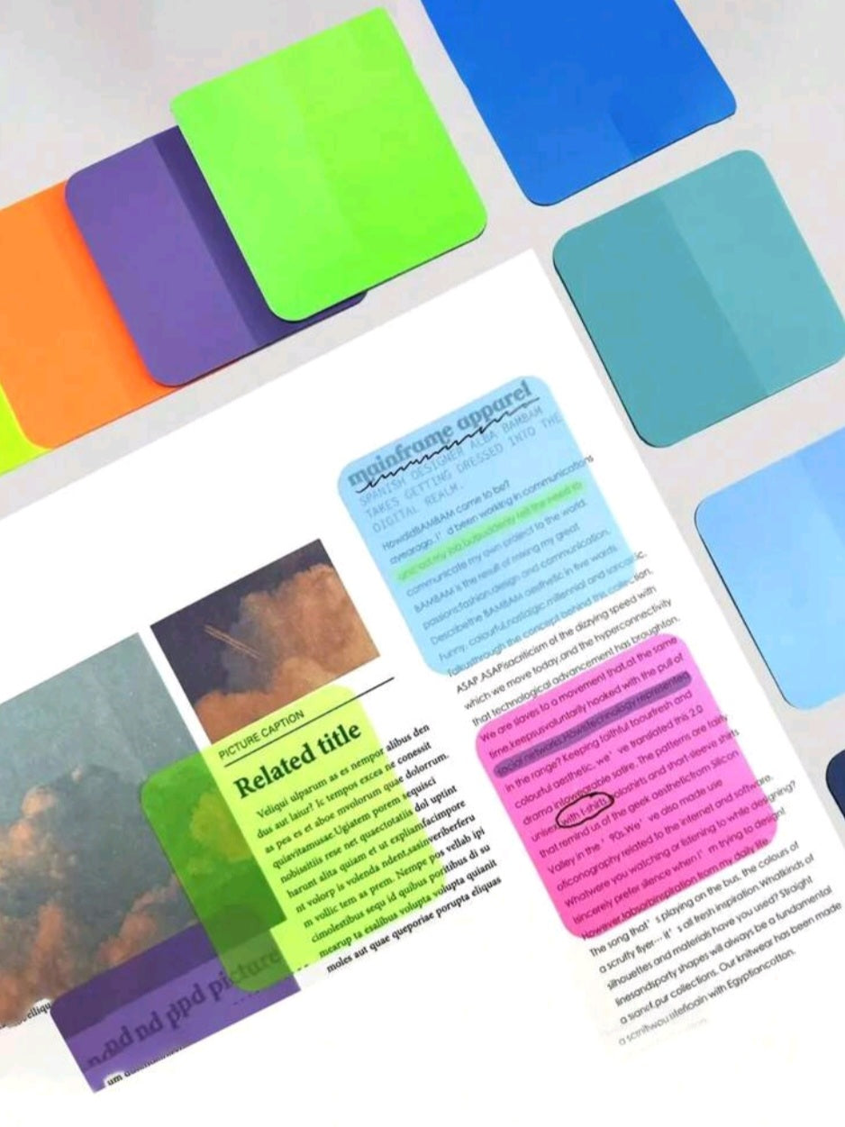 Square Sticky page flags