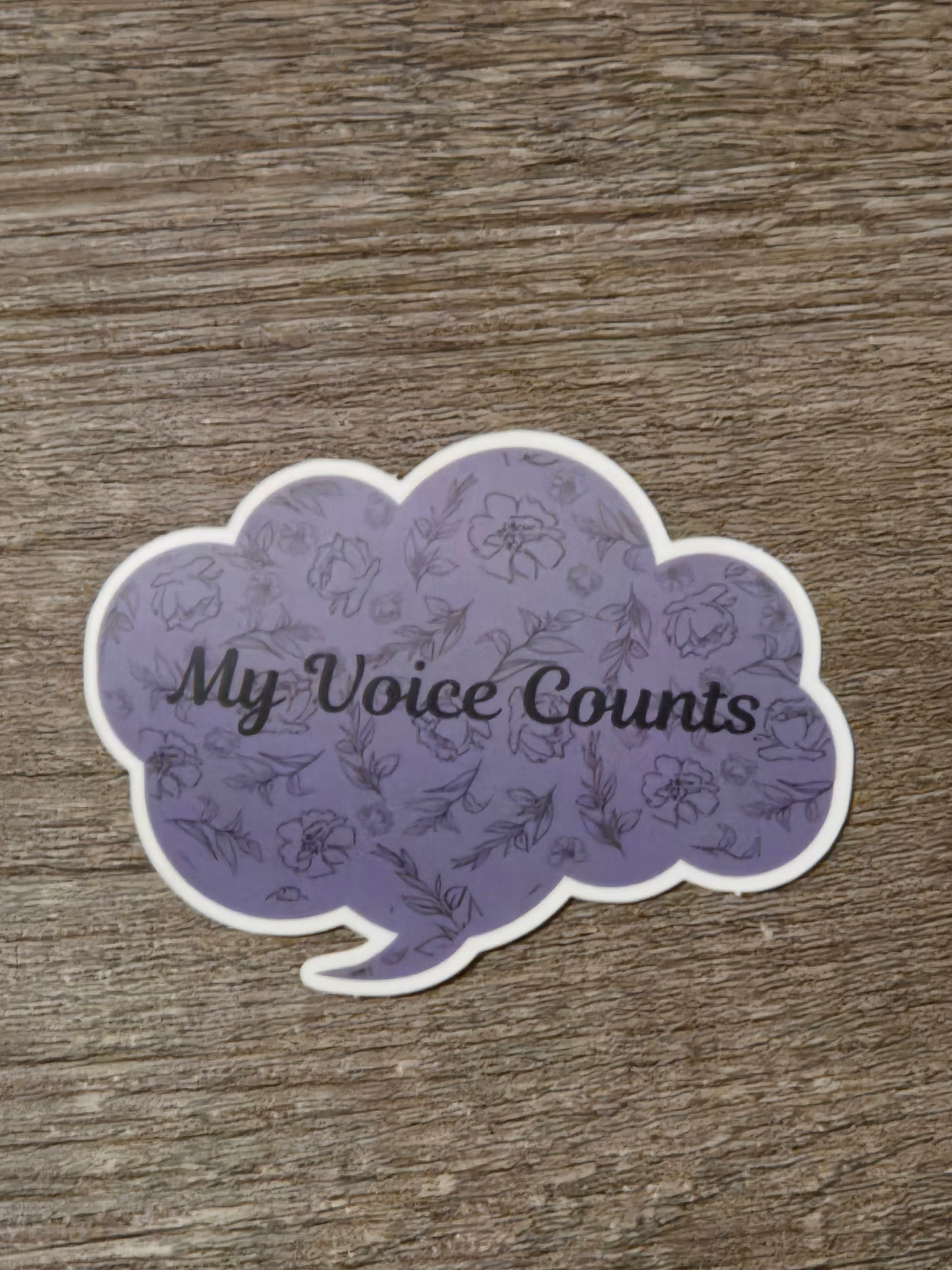 My Voice Counts sticker
