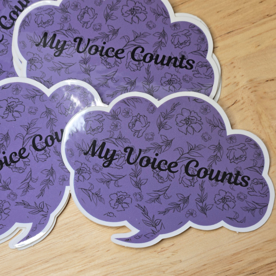 My Voice Counts Sticker