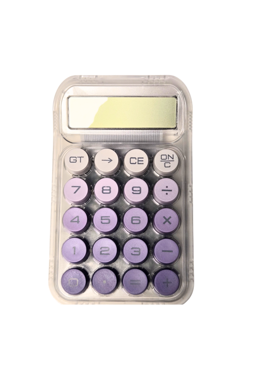 π Ombre Chunky Buttons Clear Case Calculator