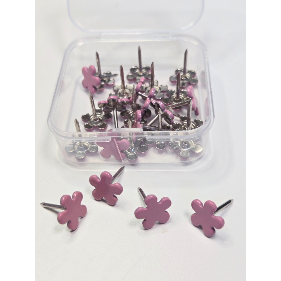 Mini Daisy Push Pin Set – 25 Cute Floral Thumbtacks for Bulletin Boards