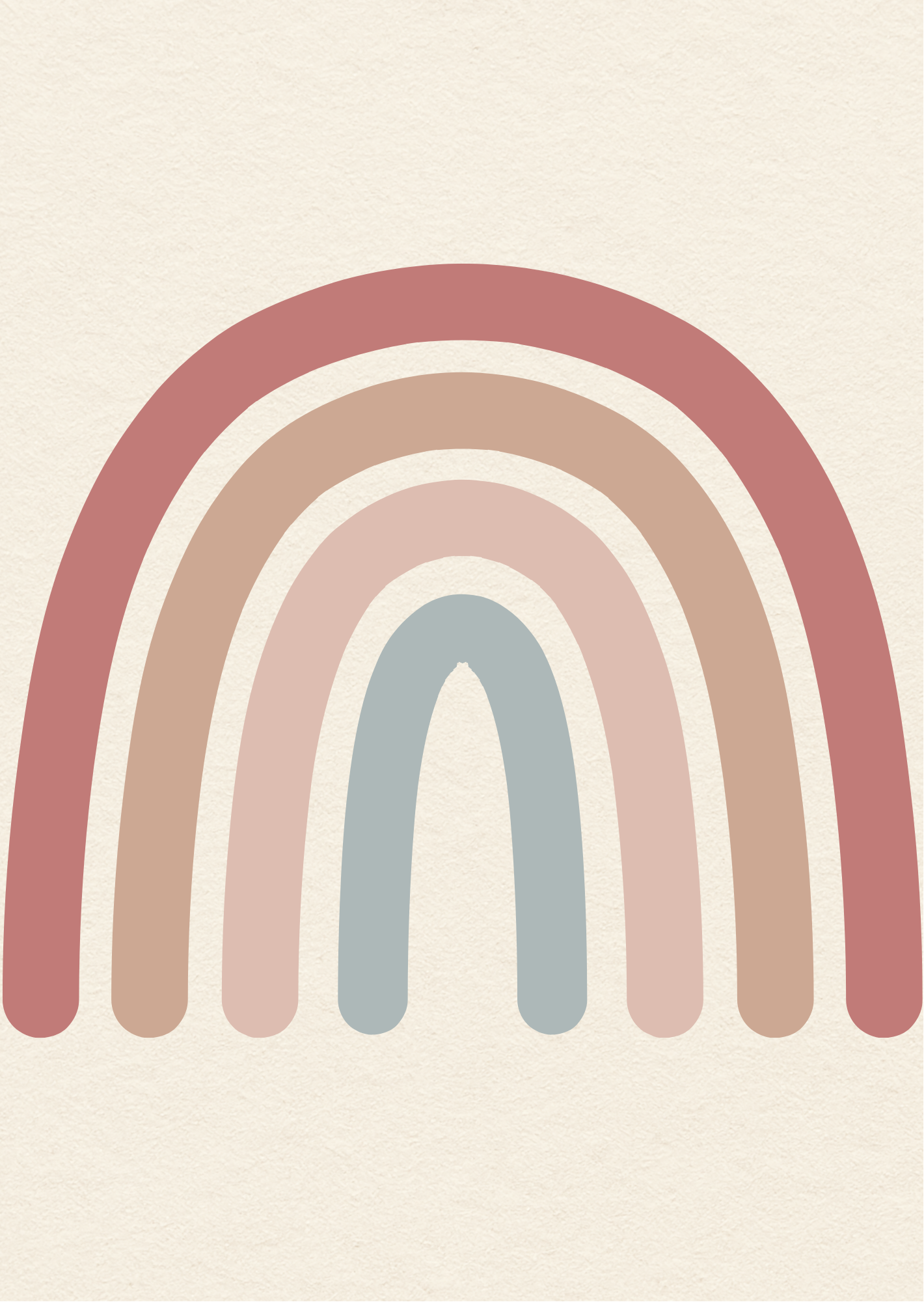 Bohemian Rainbow E-Reader Insert