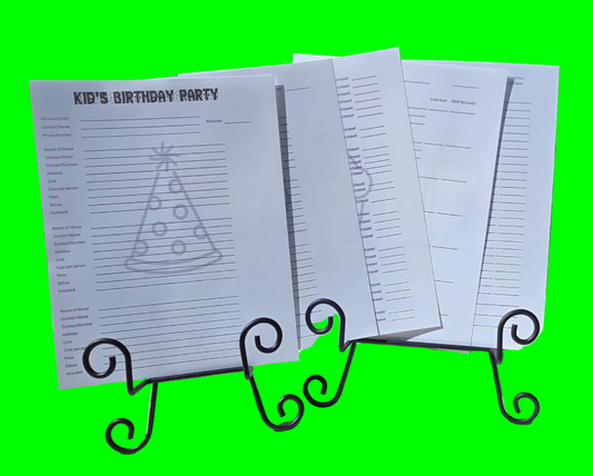 Kid's Birthday Party Planner