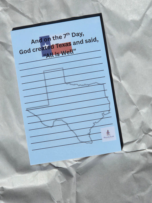 God made Texas Notepad