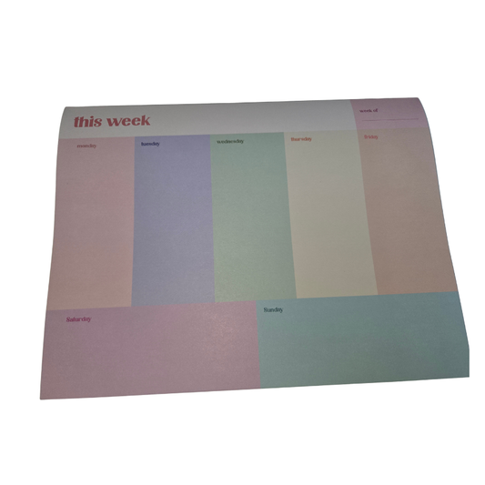 This Week Planner pad