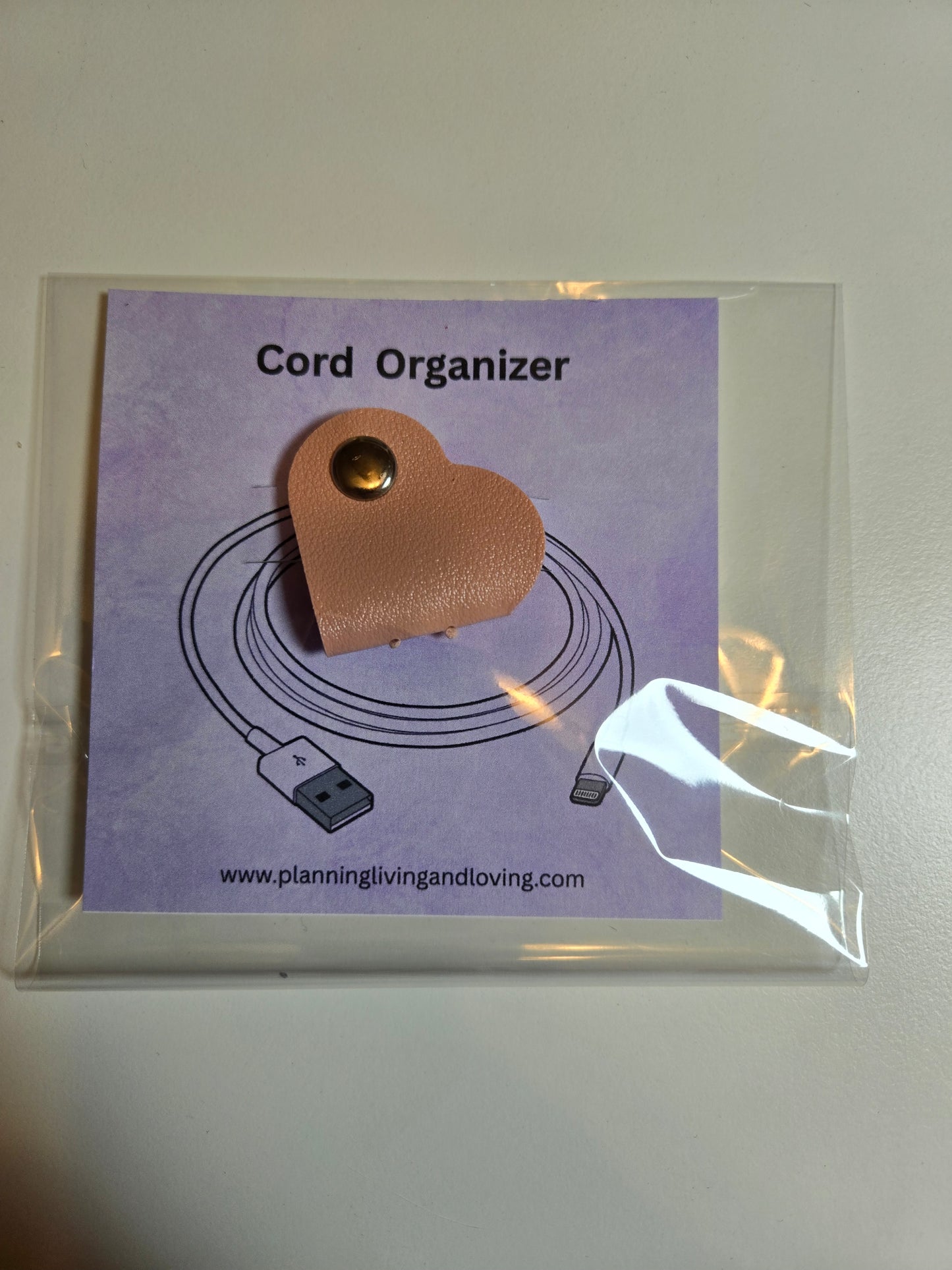 Heart-Shaped cord organizer