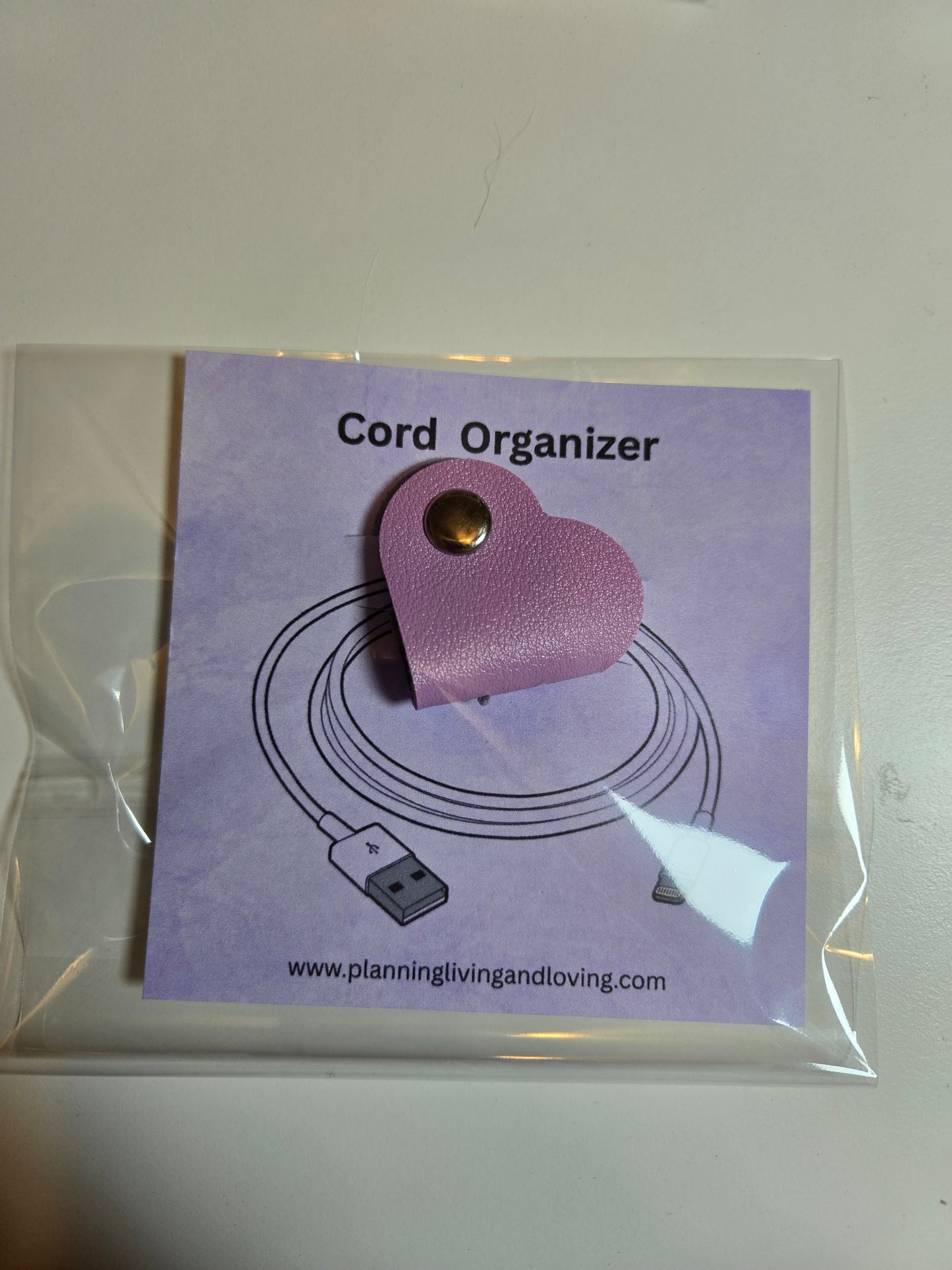 Heart-Shaped cord organizer