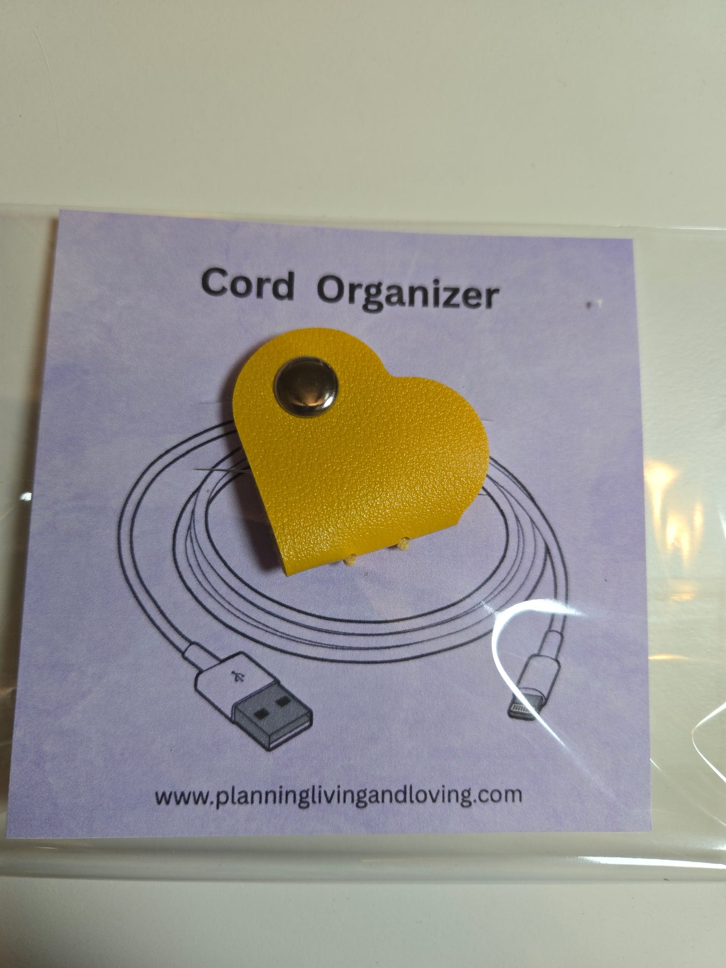 Heart-Shaped cord organizer