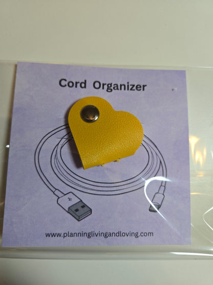 Heart-Shaped cord organizer