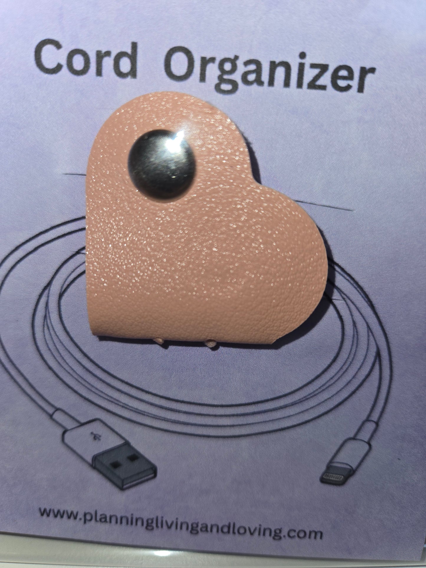 Heart-Shaped cord organizer