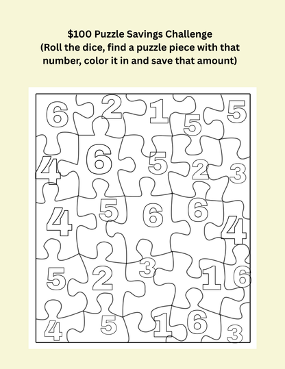$100 Jigsaw Savings Challenge