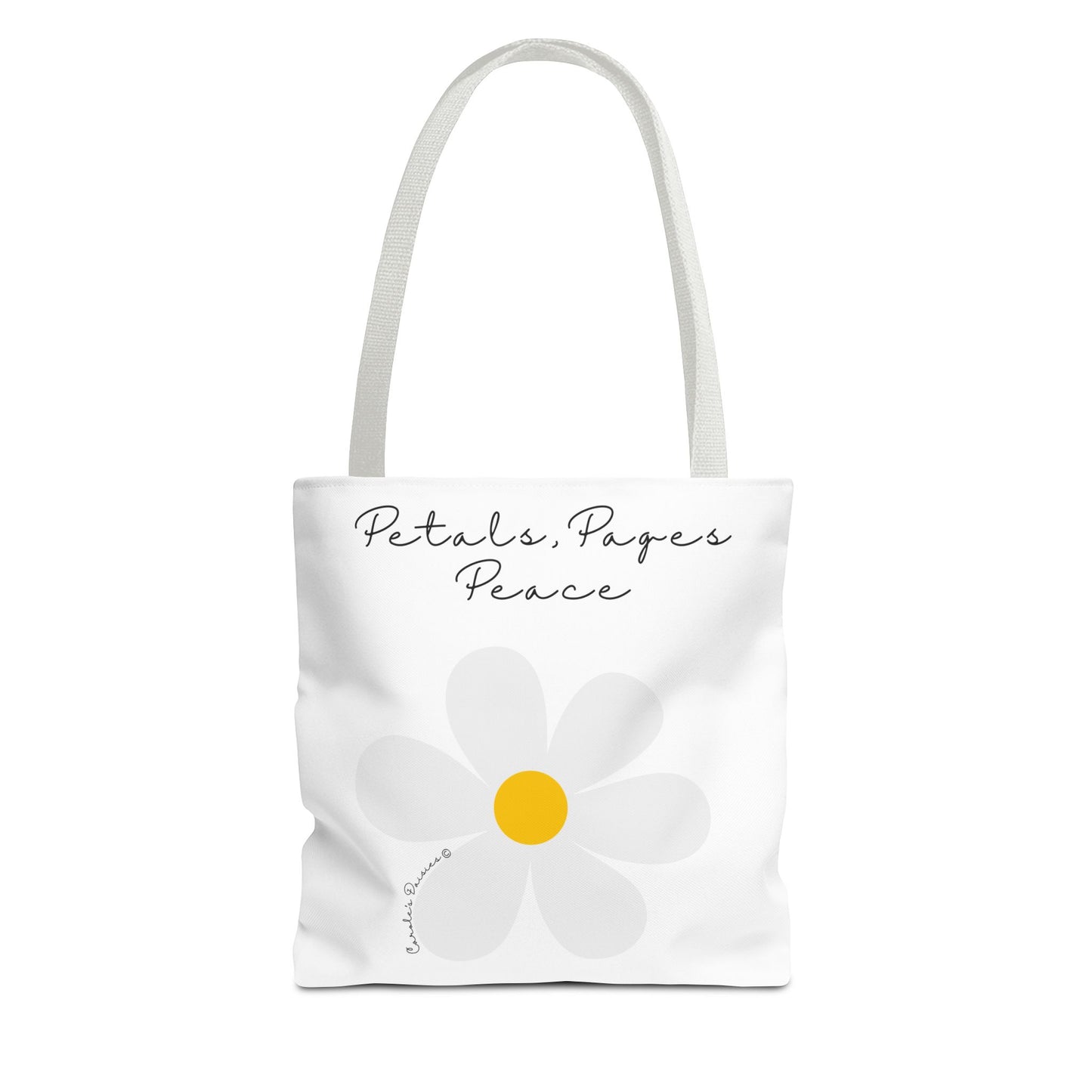 Daisy 'Petals, Papers, Peace' Tote Bag