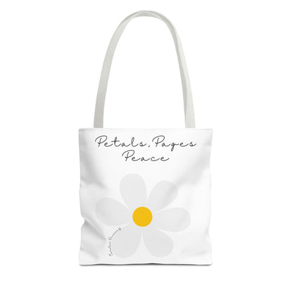 Daisy 'Petals, Papers, Peace' Tote Bag