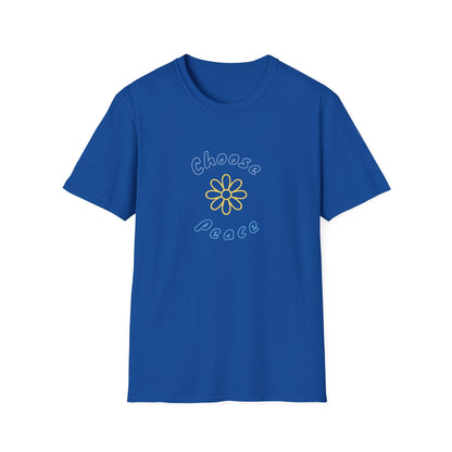 Choose Peace Daisy T-Shirt | Minimal Floral Peace Tee