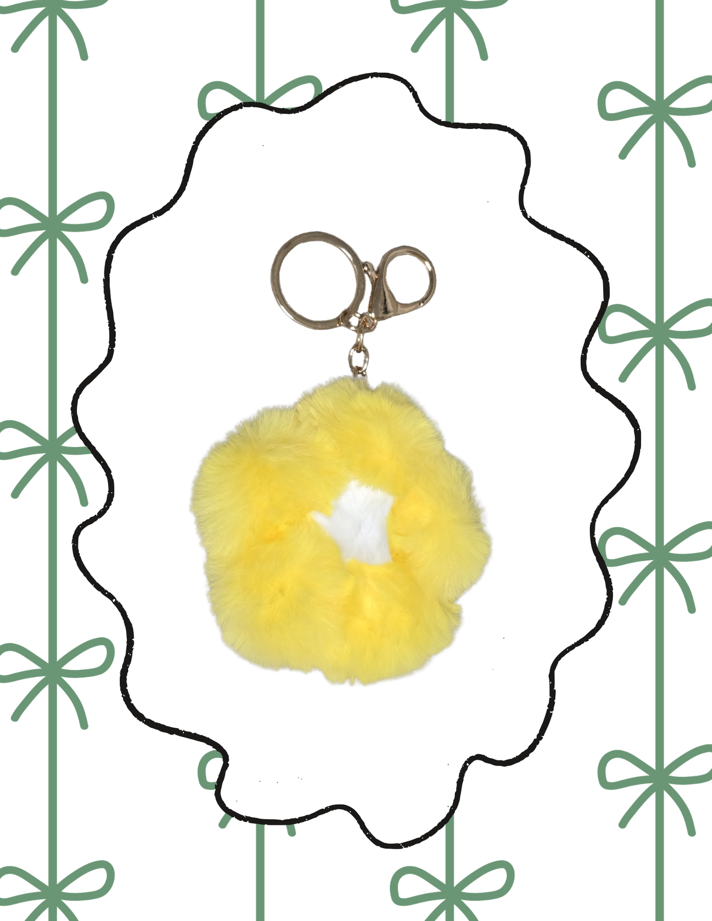 Plush Daisy Keychain