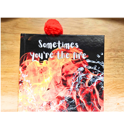 Fluffy Polka Dot Paper Clip as a bookmark, Notebook or Planner Accessory