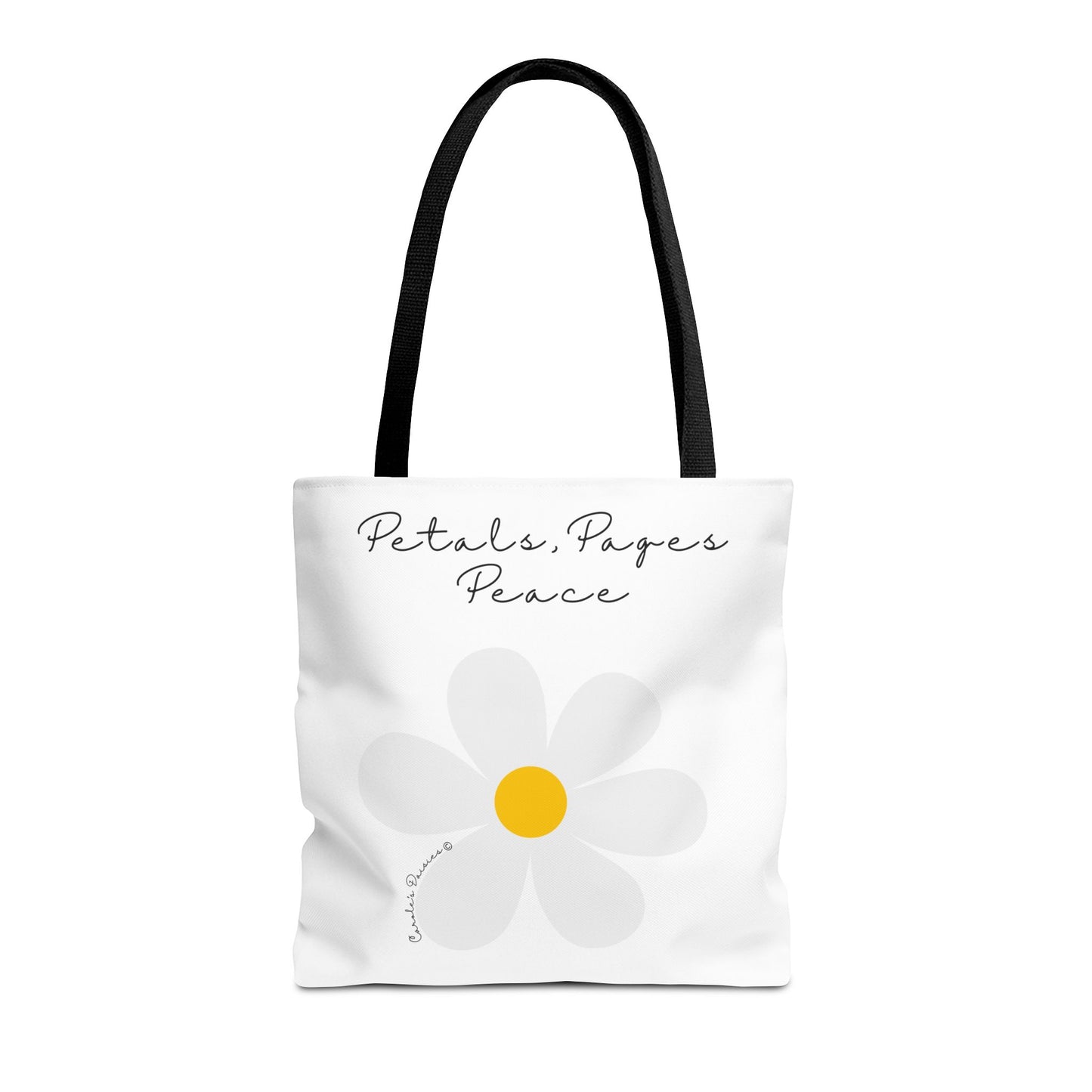 Daisy 'Petals, Papers, Peace' Tote Bag