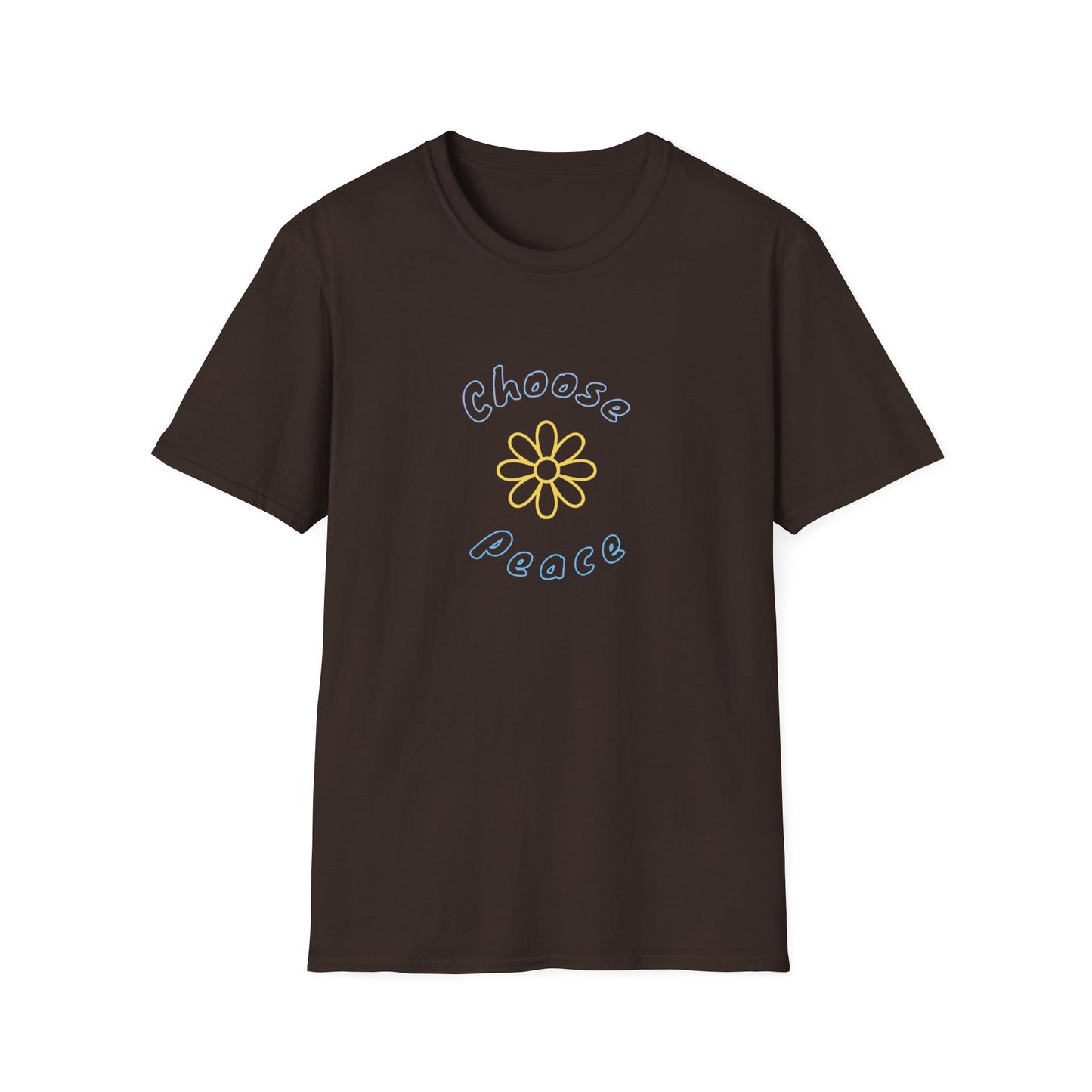 Choose Peace Daisy T-Shirt | Minimal Floral Peace Tee