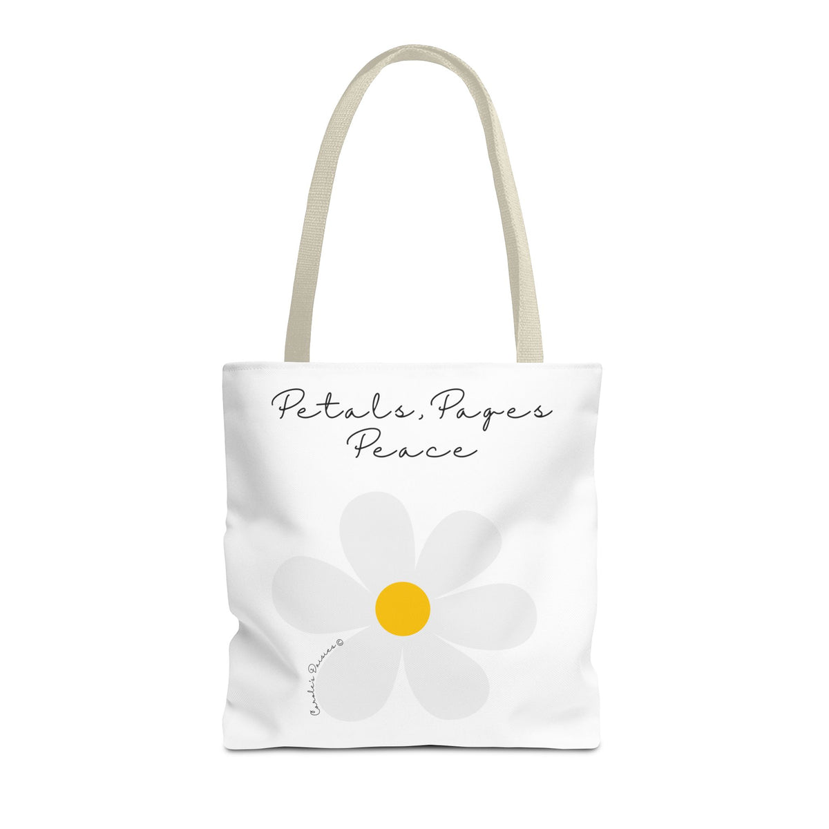 Daisy 'Petals, Papers, Peace' Tote Bag