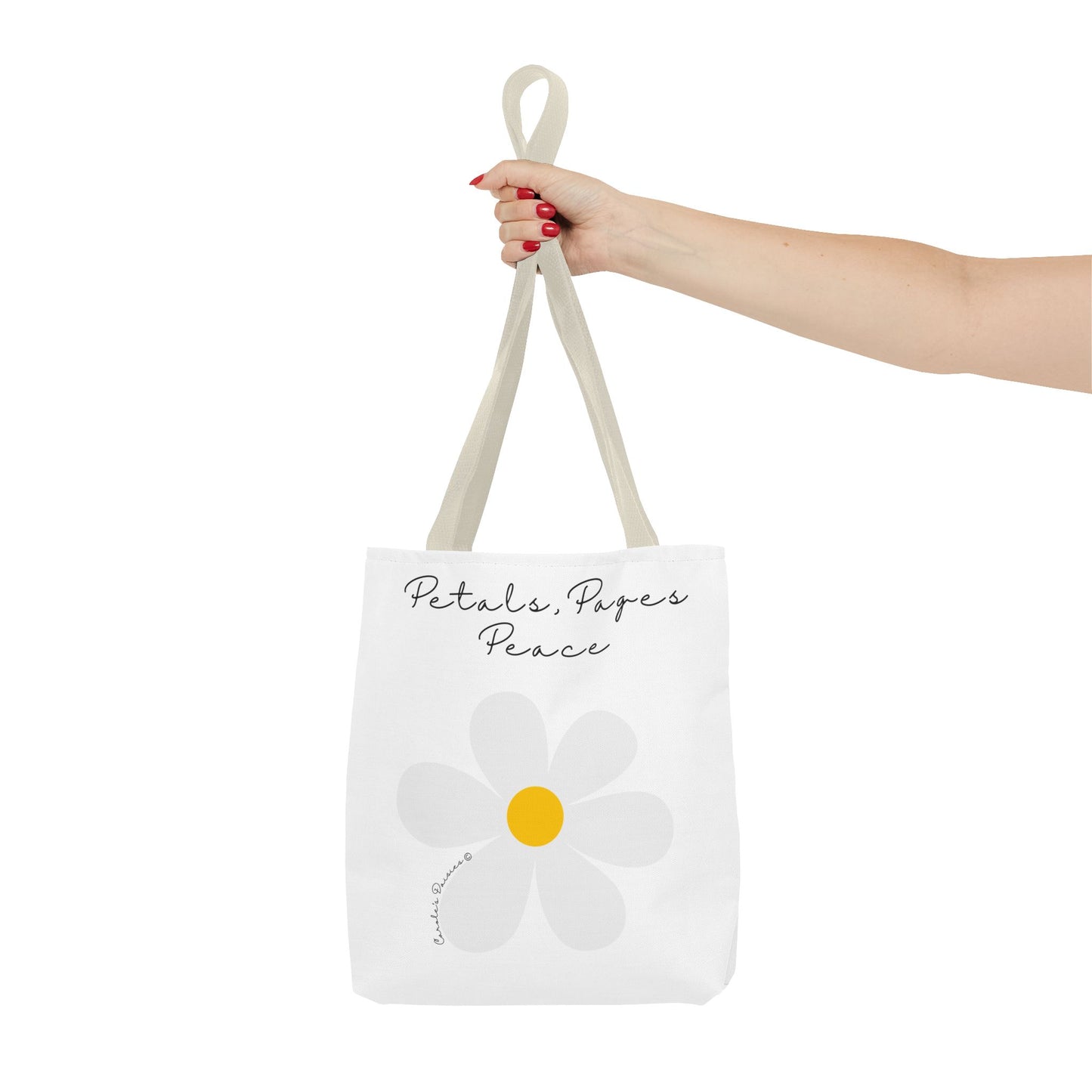 Daisy 'Petals, Papers, Peace' Tote Bag