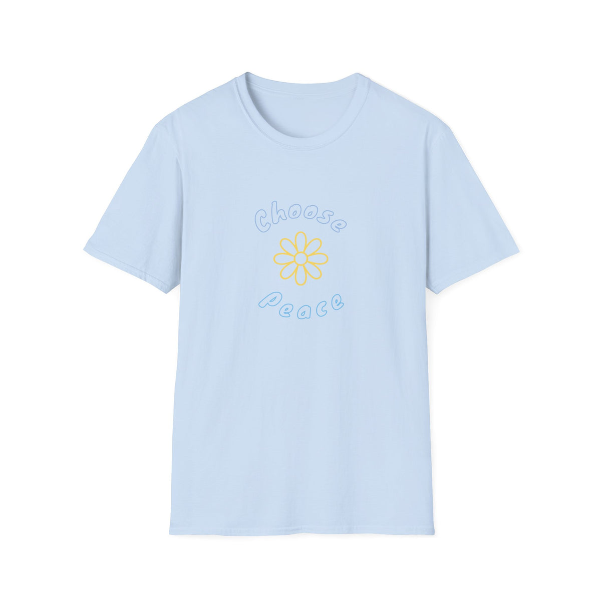 Choose Peace Daisy T-Shirt | Minimal Floral Peace Tee