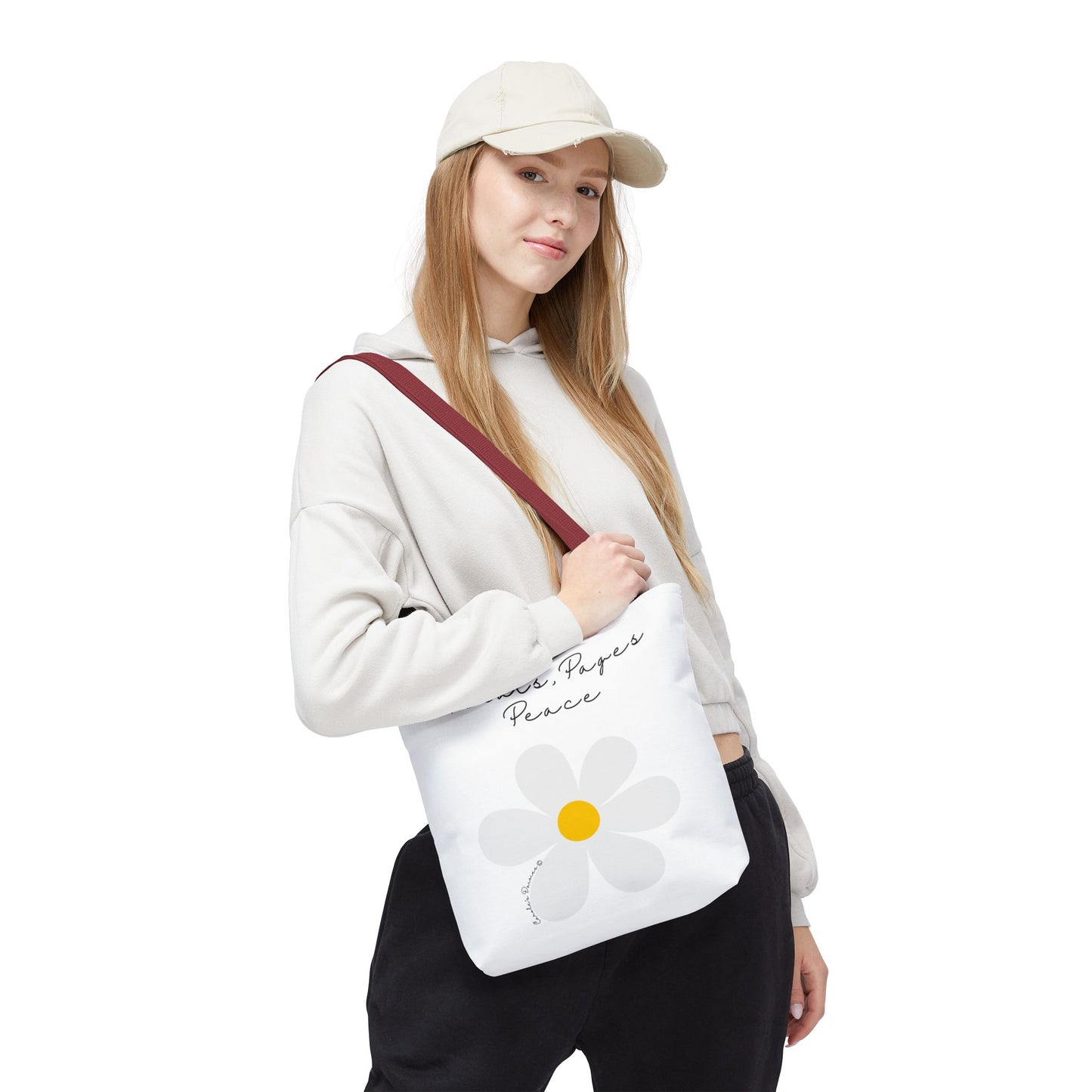 Daisy 'Petals, Papers, Peace' Tote Bag