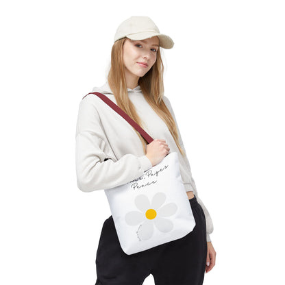 Daisy 'Petals, Papers, Peace' Tote Bag