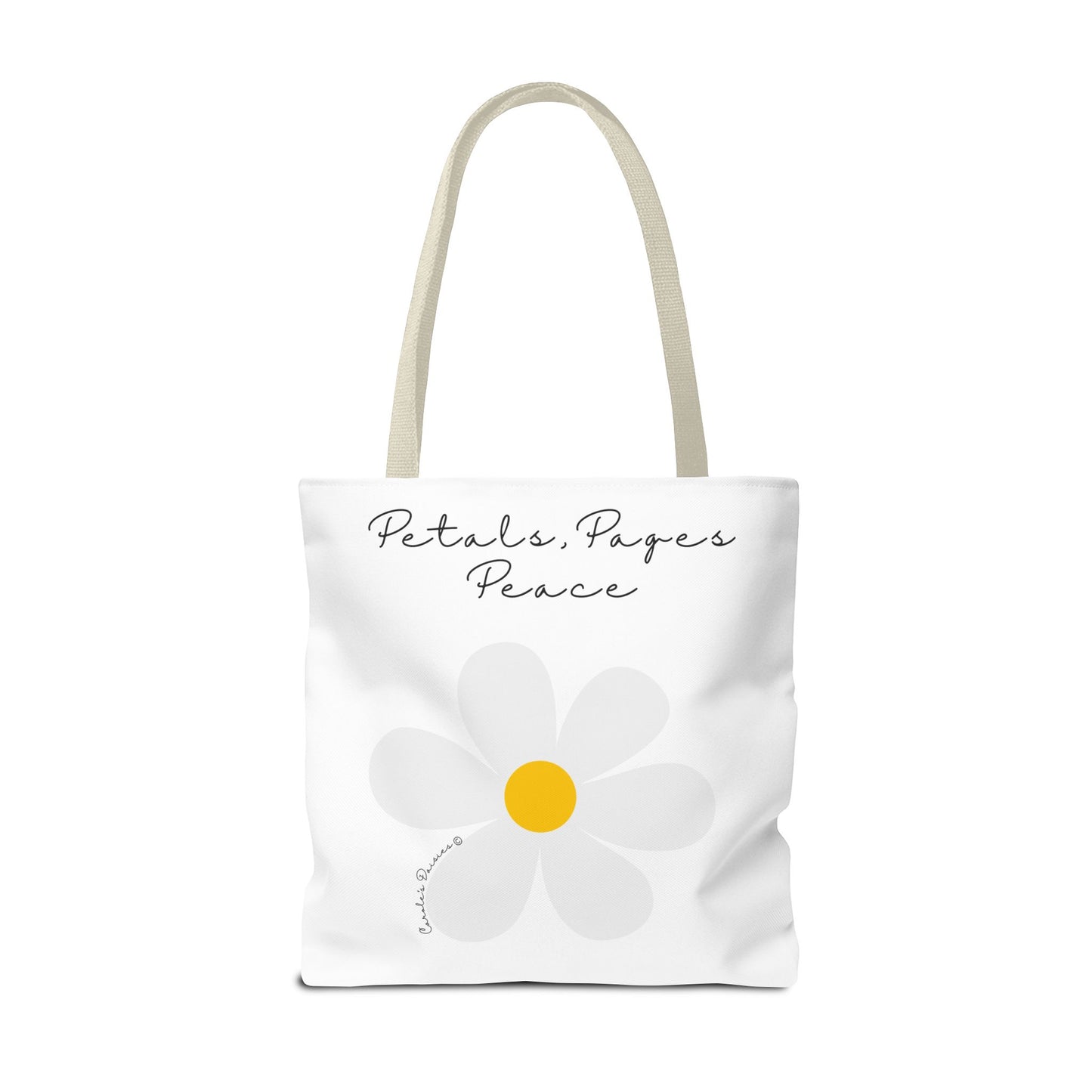 Daisy 'Petals, Papers, Peace' Tote Bag