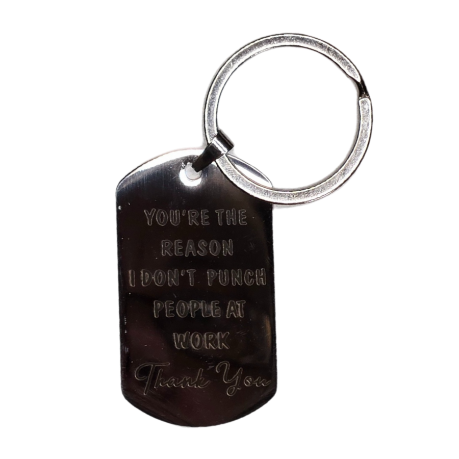 Funny Dog Tag Keychain