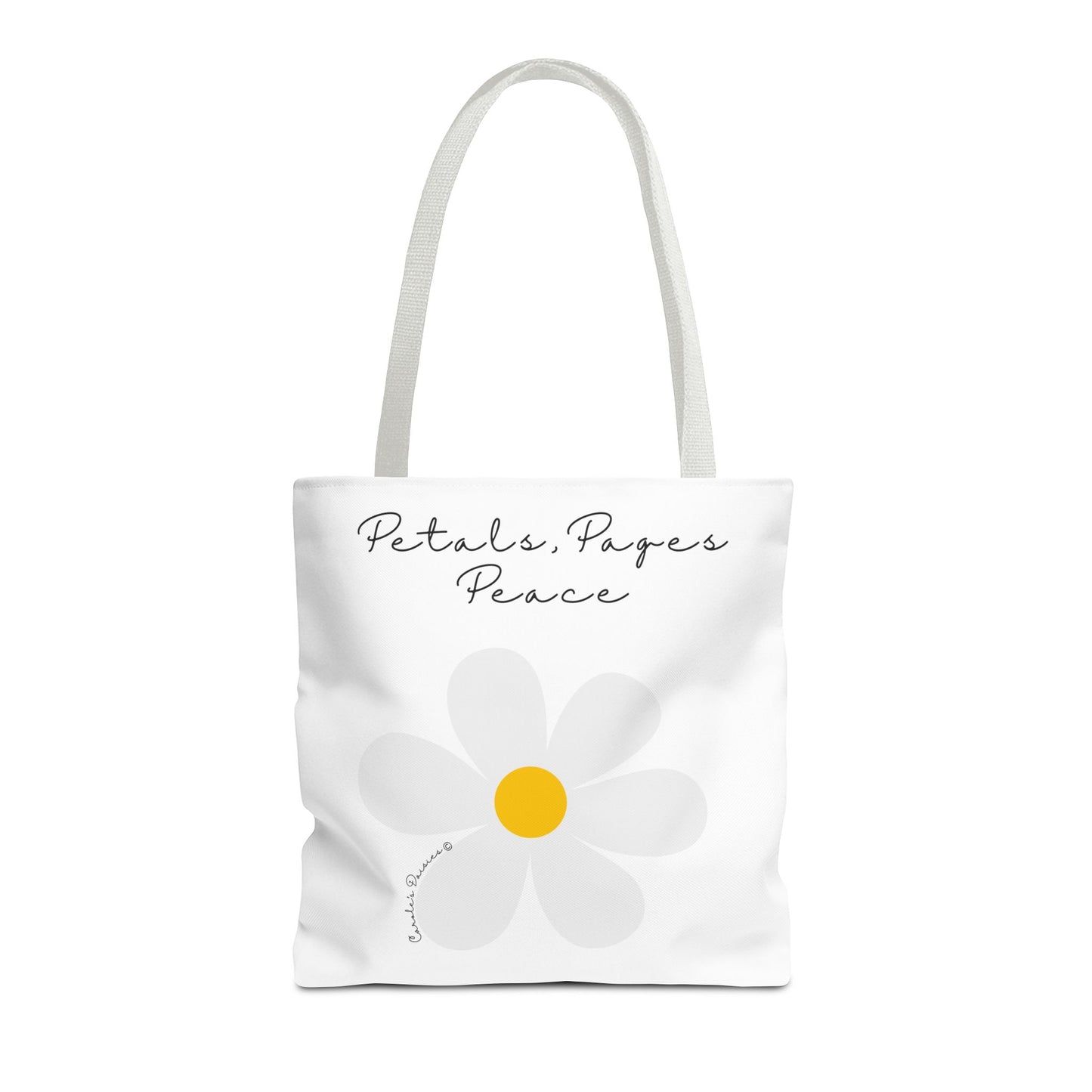 Daisy 'Petals, Papers, Peace' Tote Bag