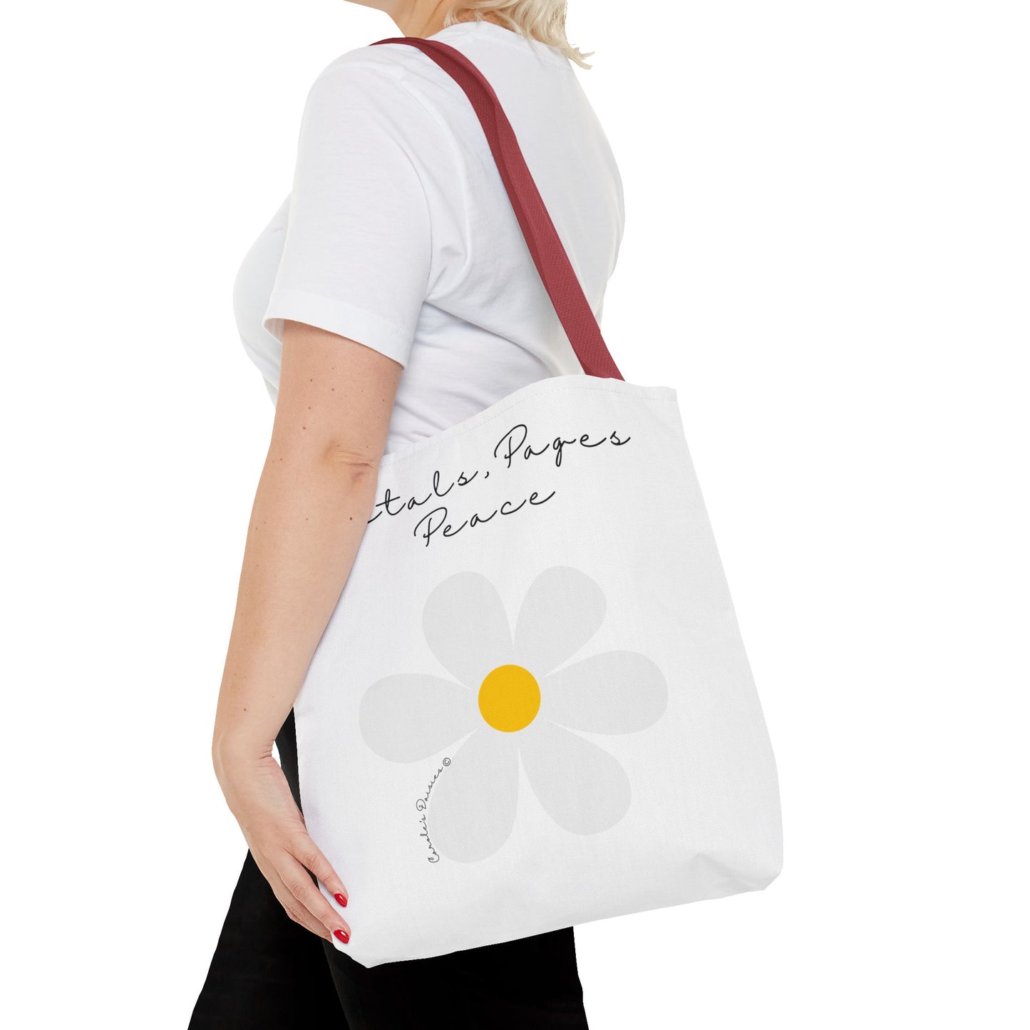 Daisy 'Petals, Papers, Peace' Tote Bag