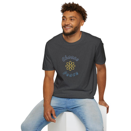 Choose Peace Daisy T-Shirt | Minimal Floral Peace Tee