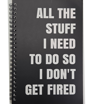 Funny Sarcastic Notebooks for Work - Lined Notebooks with Witty Quotes