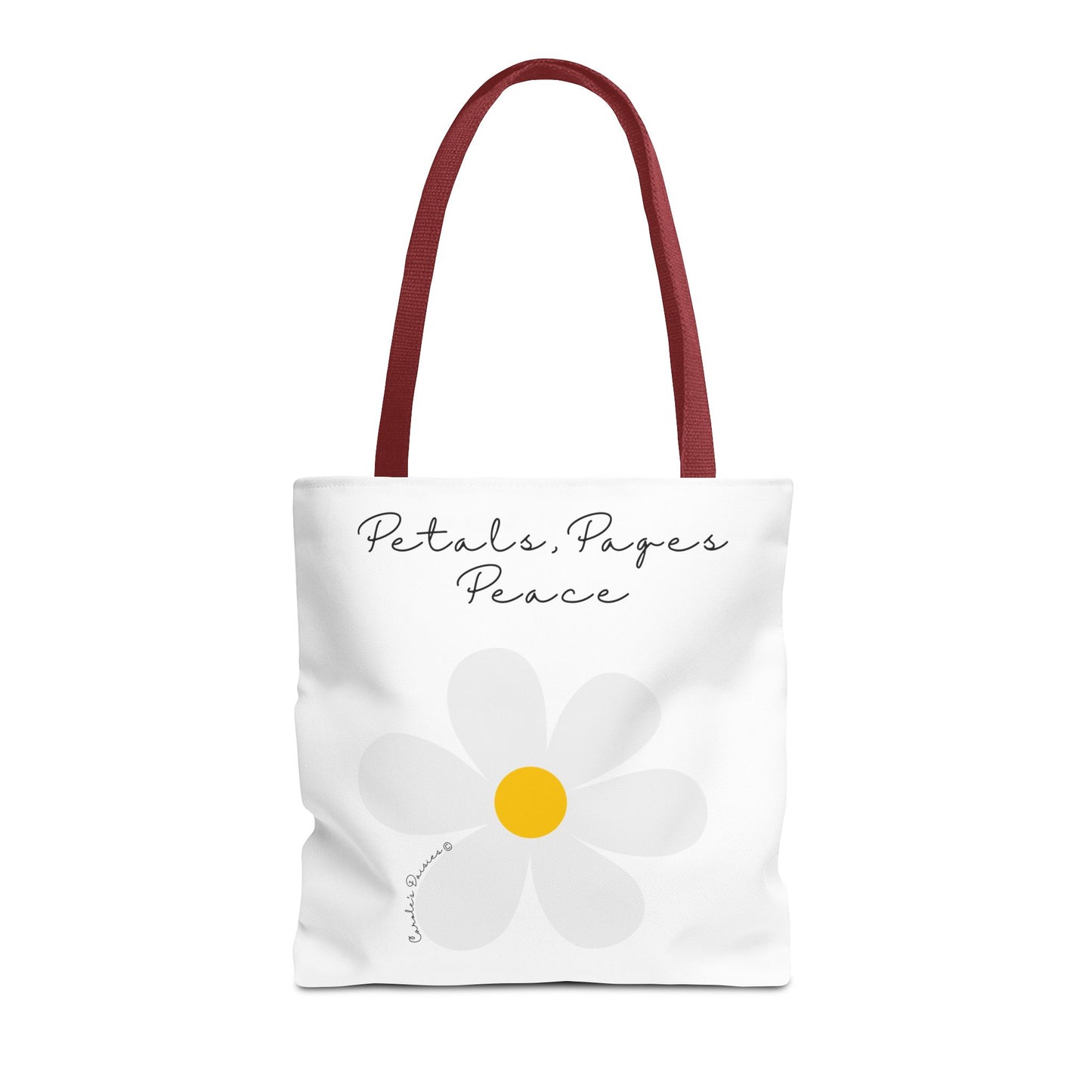 Daisy 'Petals, Papers, Peace' Tote Bag