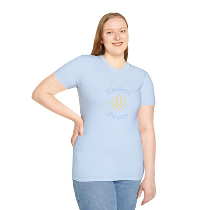Choose Peace Daisy T-Shirt | Minimal Floral Peace Tee