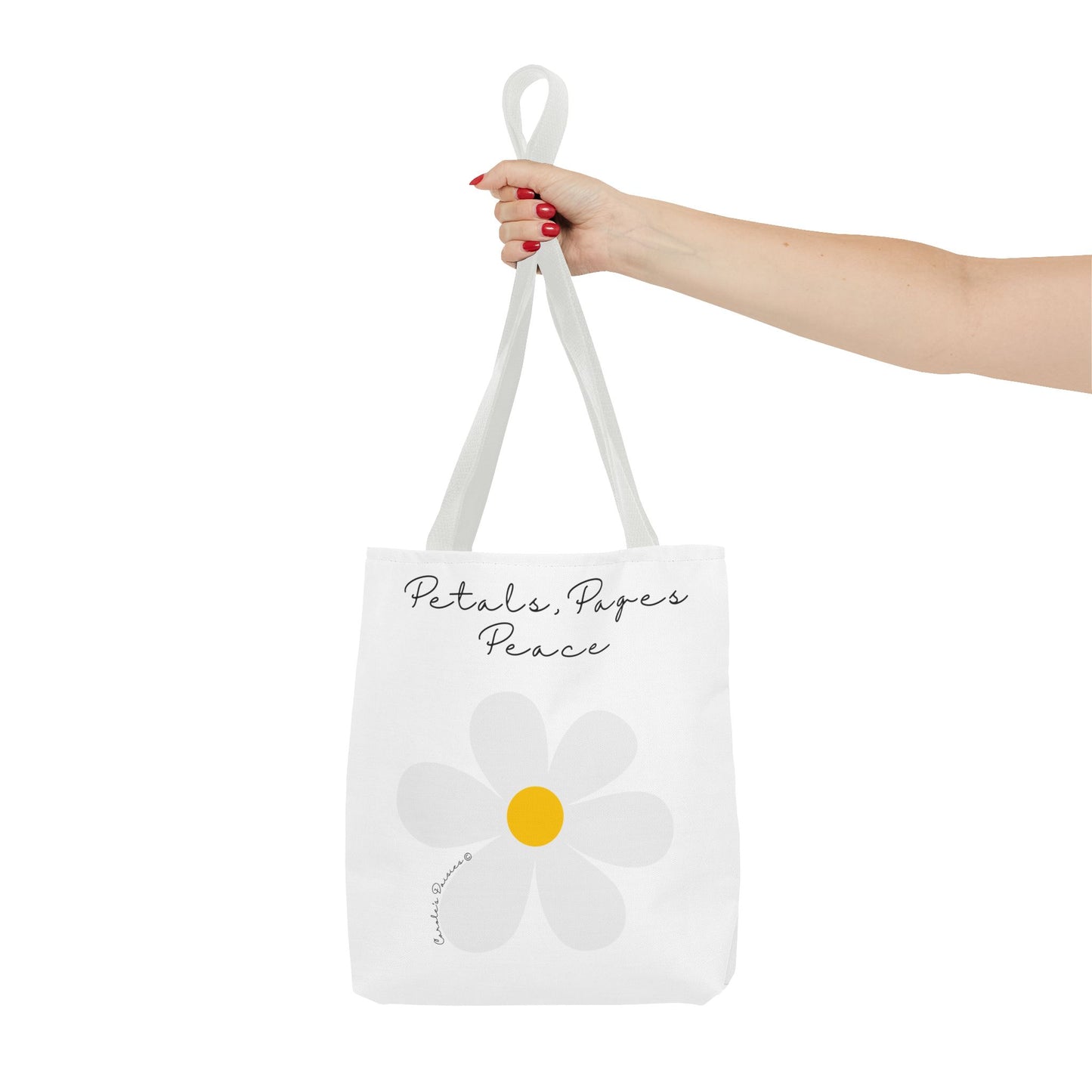 Daisy 'Petals, Papers, Peace' Tote Bag