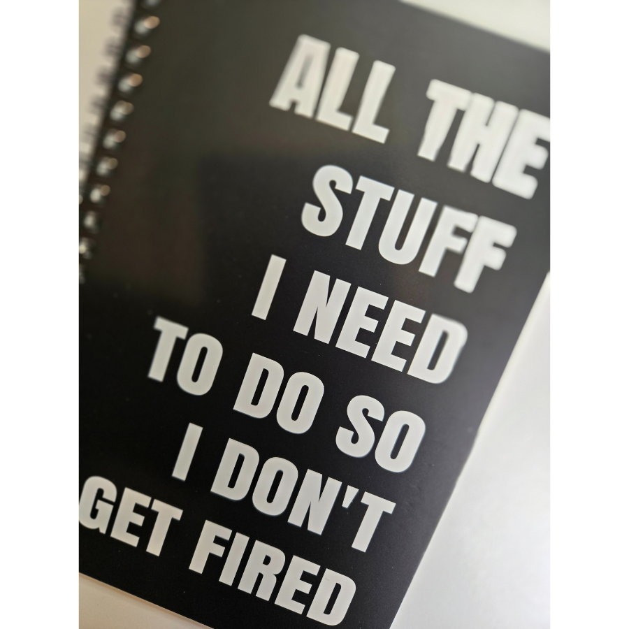 Funny Sarcastic Notebooks for Work - Lined Notebooks with Witty Quotes