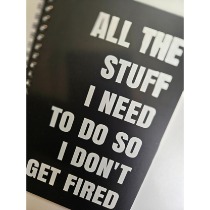 Funny Sarcastic Notebooks for Work - Lined Notebooks with Witty Quotes