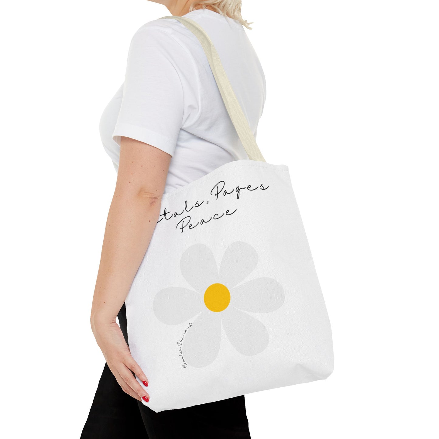 Daisy 'Petals, Papers, Peace' Tote Bag