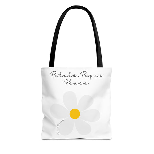 Daisy 'Petals, Papers, Peace' Tote Bag