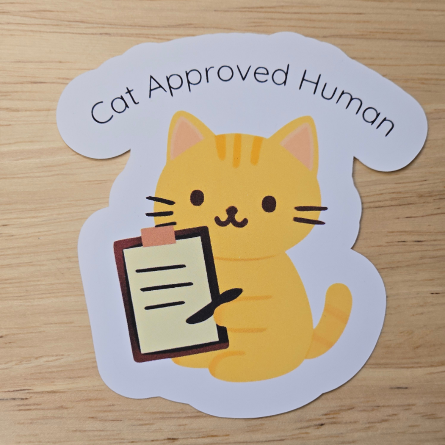 Cat Approved Human Sticker