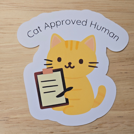 Cat Approved Human Sticker