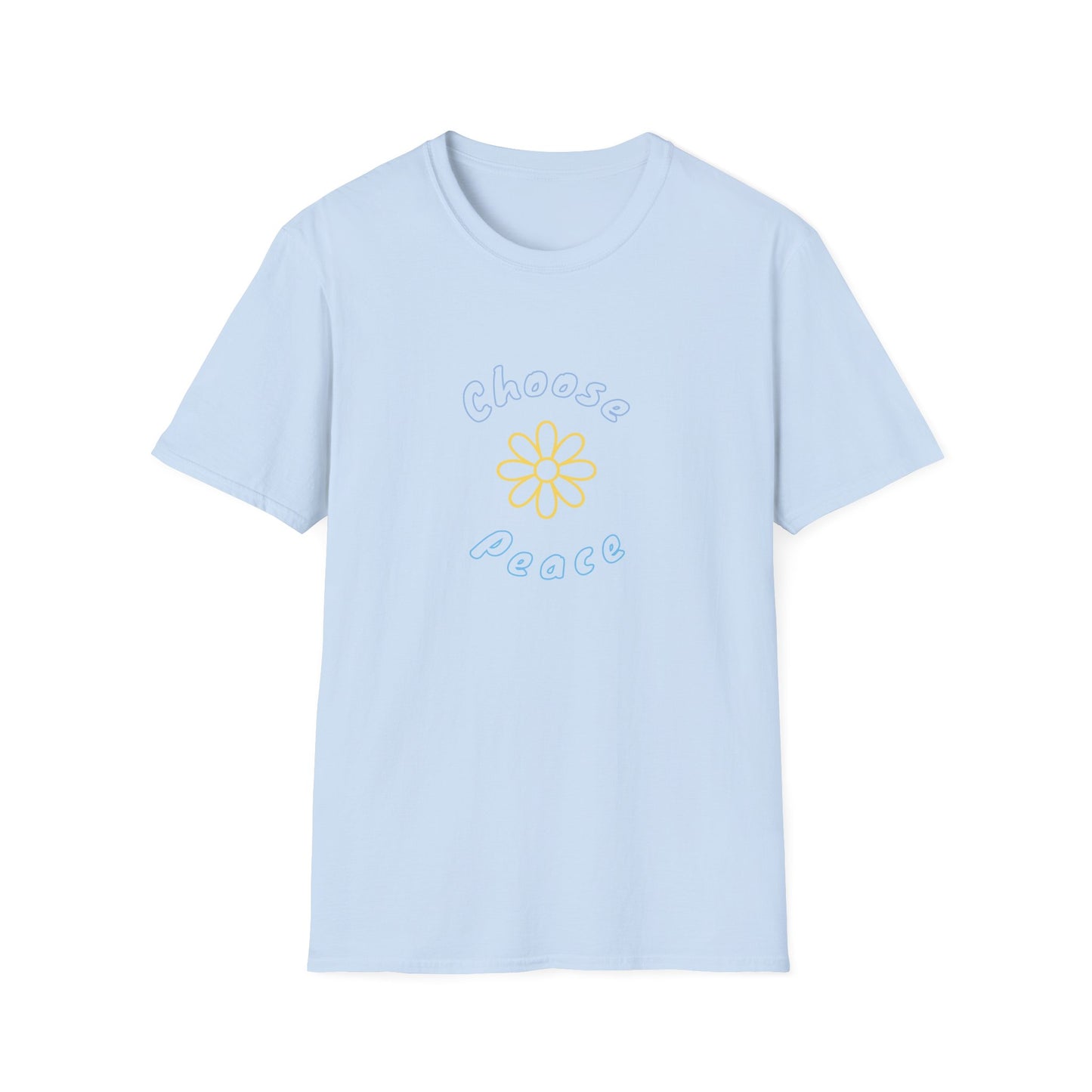 Choose Peace Daisy T-Shirt | Minimal Floral Peace Tee