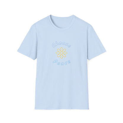 Choose Peace Daisy T-Shirt | Minimal Floral Peace Tee