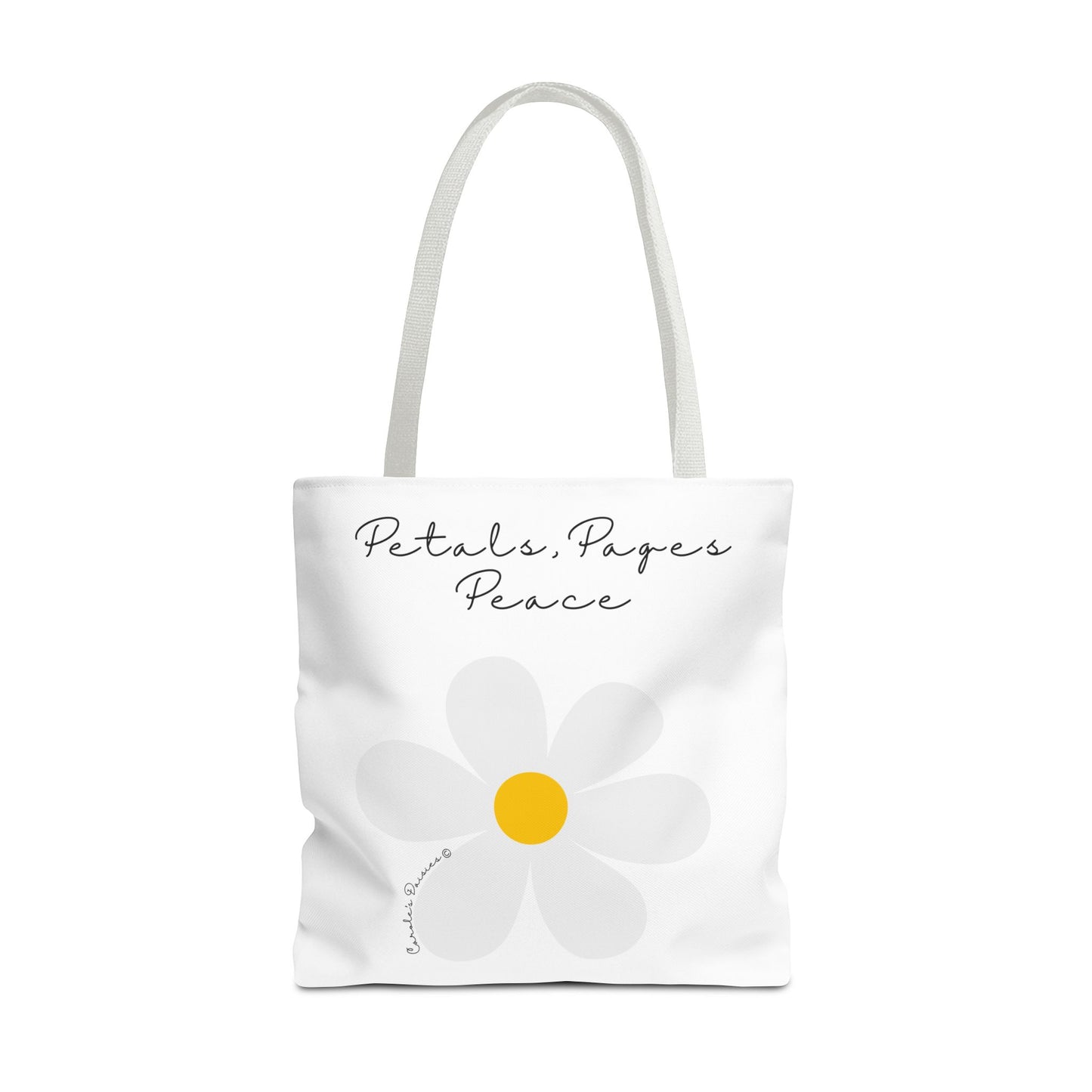 Daisy 'Petals, Papers, Peace' Tote Bag