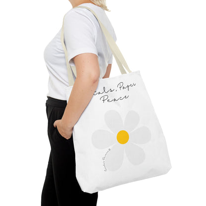 Daisy 'Petals, Papers, Peace' Tote Bag