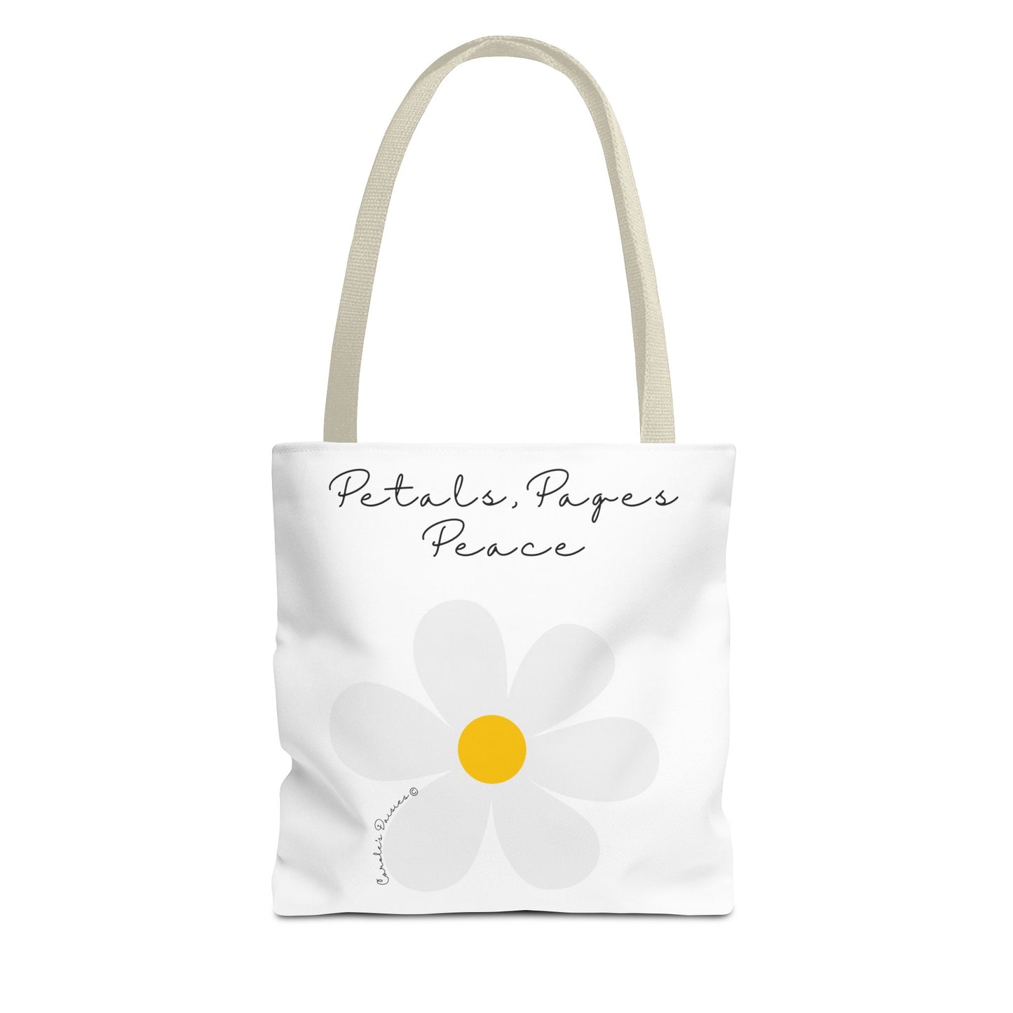 Daisy 'Petals, Papers, Peace' Tote Bag
