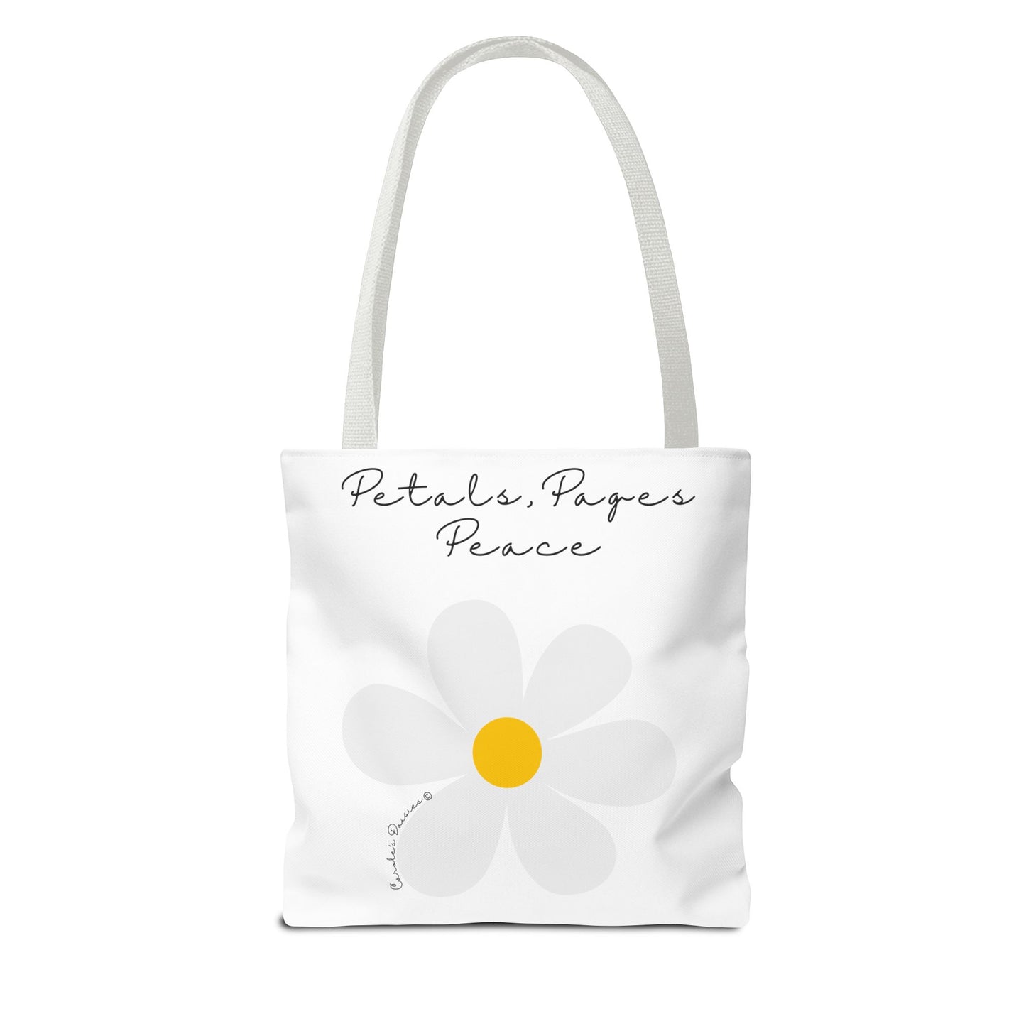 Daisy 'Petals, Papers, Peace' Tote Bag