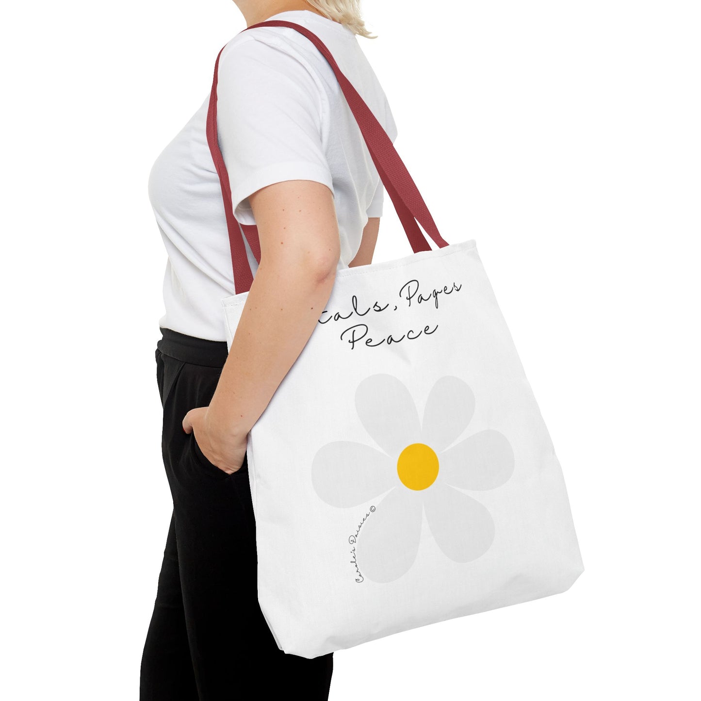 Daisy 'Petals, Papers, Peace' Tote Bag
