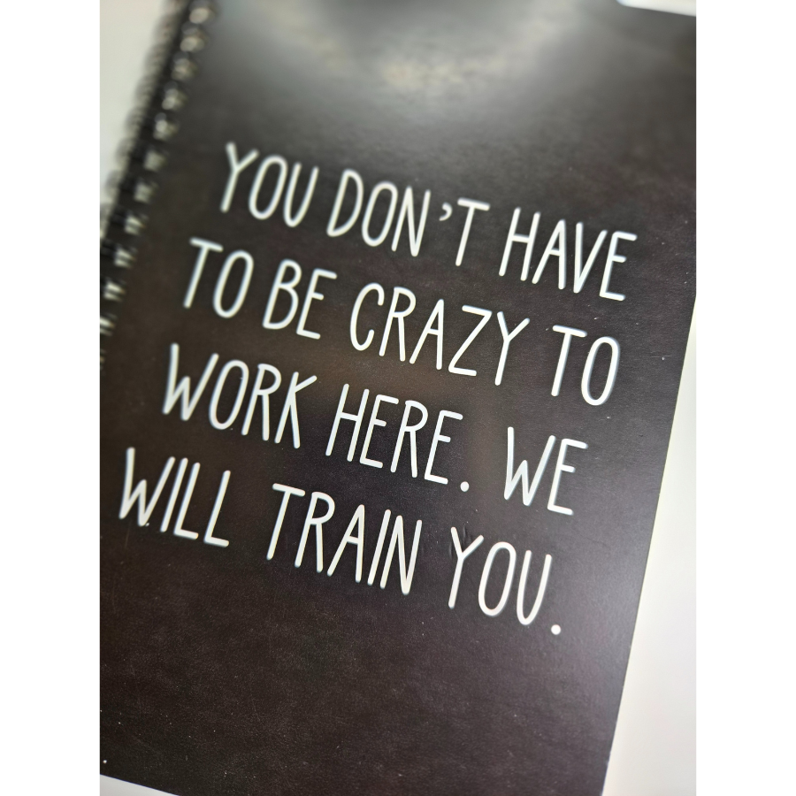 Funny Sarcastic Notebooks for Work - Lined Notebooks with Witty Quotes